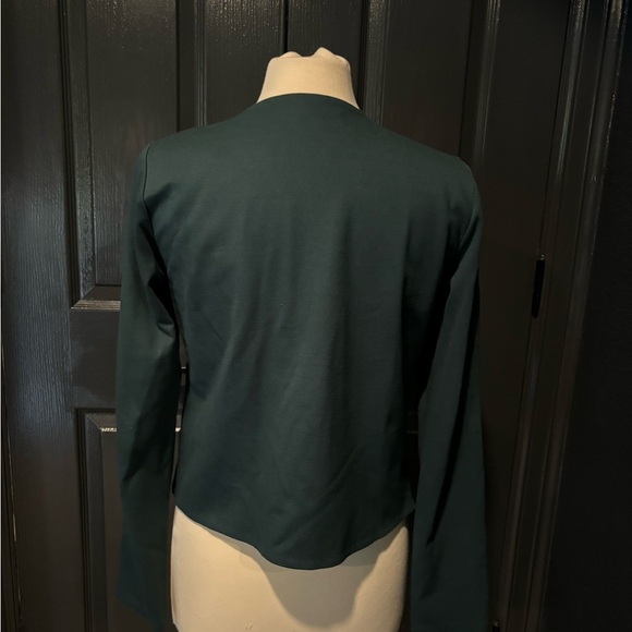 Elegant Dark Green Women's Jacket - Picture 3 of 4